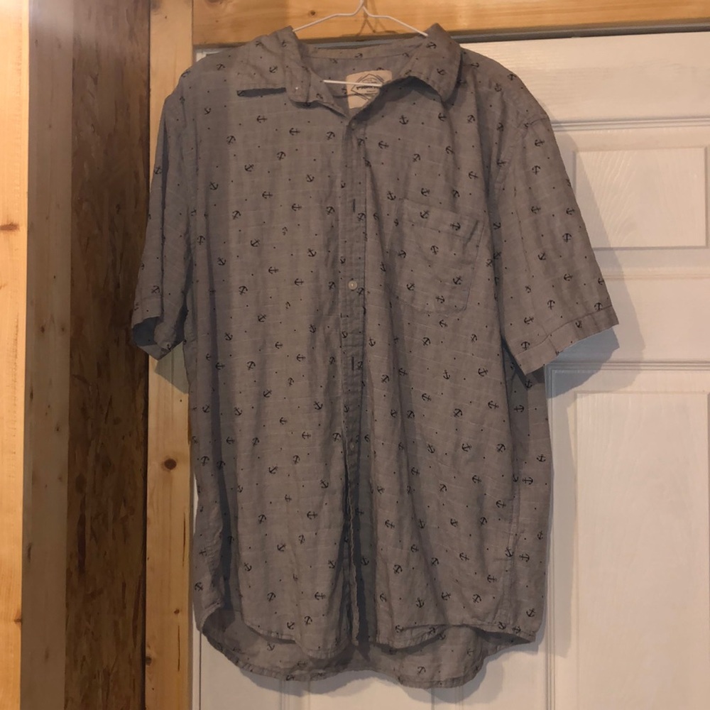 Gray Button Down